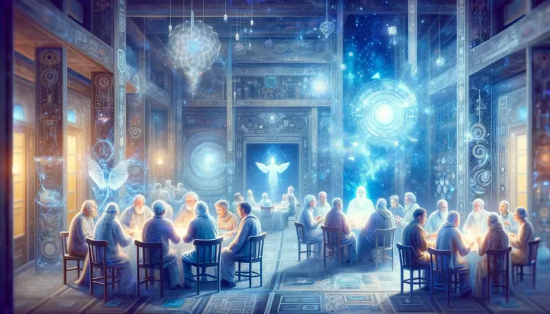 Sessão apométrica ocorrendo em um novo espaço e tempo no astral